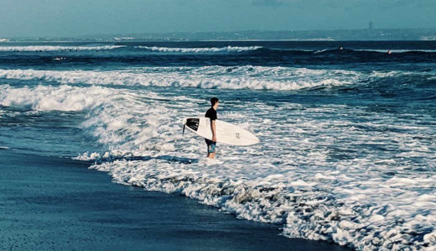 Surfing in Canggu